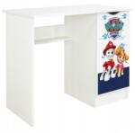 Leomark Iskolai íróasztal szekrénnyel és polccal, téglalap alakú asztallap 90x50, h=77 cm Mancs Őrjárat (102/246239PP7)