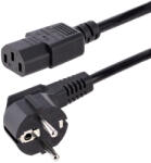 StarTech 713E-1M-POWER-CORD tápkábel Fekete CEE7/7 C13 csatlakozó (713E-1M-POWER-CORD)