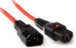 ACT AK5196 tápkábel Fekete, Vörös 3 M C14 csatlakozó C13 csatlakozó (AK5196)