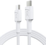 Green Cell KABGC30W USB kábel USB 3.2 Gen 1 (3.1 Gen 1) 1, 2 M USB C 0, 48 Gbit/s 60 W Fehér (KABGC30W)