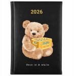 FunnyCase Könyvnaptár 2026 Once In A While Fekete Határidőnapló Ajándék Minták (Kalendarz Czarny ONCE IN A WHILE)