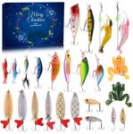  Horgász Adventi Naptár Horgászoknak 24 Csali Férfi Horgászat (202407)