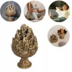 Deni Carte Füstölőtartó Fém Sárgaréz Toboz Füstölő Gyanta (11396)