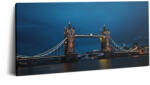 Wallfluent Vászonkép Canvas Modern Szoba Tower Bridge London Éjszaka 100x50 cm (010030010010000075472)