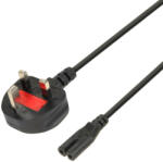 iBOX Euro 2-PIN Power Cable Audio-RTV VDE 1.8m UK Plug (IKZ3UK)