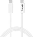 Sandberg 136-56 USB4 Gen 3x2 1 M USB C Fehér (136-56)