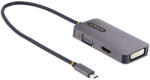 StarTech 118-USBC-HDMI-VGADVI video digitalizáló adapter 3840 x 2160 pixelek Szürke (118-USBC-HDMI-VGADVI)