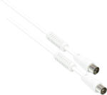 Alcasa S-PAK015 koax kábel 1, 5 M IEC Fehér (S-PAK015)