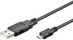 HCT Cablu USB 2.0 1m A tata la micro B tata, negru, microUSB OEM HCT93918 (HCT93918) - intend