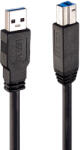 Lindy 43098 USB kábel USB 3.2 Gen 1 (3.1 Gen 1) 10 M USB A USB B Fekete (43098)