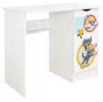 Leomark Íróasztal munkalappal 90x50, h77 cm Polcos szekrény, Mancs Őrjárat nyomtatás 6 (102/246239PP6)