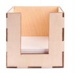 Loveart Tároló doboz cetlitartó fa dísz rétegelt lemezből Loveart 10x10 cm (LOV-Sklejka)