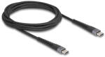 Delock 81125 USB 2.0 2 M USB C Fekete (81125)