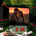 Maclean projection screen, 84", 175x131cm, 25mm 4: 3 border, tension hooks, MC-166 (MC-166)