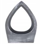 Trend-Deco Szürke kompozíciós kosár síremlék dekoráció emlékmű dekoráció 40cm (#9837)