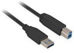 Sharkoon 2m, USB3.0-A/USB3.0-B USB kábel USB 3.2 Gen 1 (3.1 Gen 1) USB A USB B 5 Gbit/s Fekete (4044951015641)