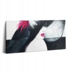 Wallfluent Fotó Vászonkép Canvas Vállon Az Irodába Női Portré Kalapban 100x50 cm (010030010010000074639)