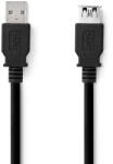 Nedis CCGL61010BK30 USB kábel USB 3.2 Gen 1 (3.1 Gen 1) 3 M USB A Fekete (CCGL61010BK30) - compzone