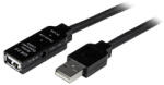 StarTech USB 2.0, 35 m, M/F USB kábel USB A Fekete (USB2AAEXT35M) - compzone