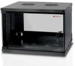 TECHLY I-CASE EL-1006B32 állvány 6U Falra szerelhető állvány Fekete (023592)