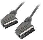 Lanberg CA-EUEU-10CC-0018-BK SCART kábel 1, 8 M SCART (21-pin) Fekete (CA-EUEU-10CC-0018-BK) - compzone