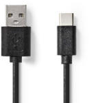 Nedis CCGL60601BK20 USB kábel USB 2.0 2 M USB A USB C 0, 48 Gbit/s 2, 5 W Fekete (CCGL60601BK20)