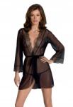 Passion Amberly Peignoir fekete L/XL (101177)