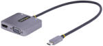 StarTech 122-USBC-HDMI-4K-VGA video digitalizáló adapter 3840 x 2160 pixelek Szürke (122-USBC-HDMI-4K-VGA)