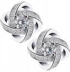 Mennica Świdnicka Fülbevaló Ezüst 925 stift cirkóniákkal Női ékszer Infinity