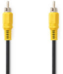 Nedis CVGL24100BK20 kompozit videó kábel 2 M RCA Fekete (CVGL24100BK20)
