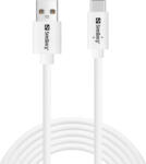 Sandberg 336-14 USB kábel USB 2.0 2 M USB C USB A Fehér (336-14)