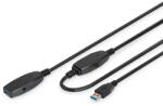 ASSMANN DA-73107 USB kábel USB 3.2 Gen 1 (3.1 Gen 1) 20 M USB A 5 Gbit/s Fekete (DA-73107)