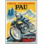  Poszter Motor Versenyzés Vintage sport poszter A3 (Plakat na ścianę motor wyścigi A3)