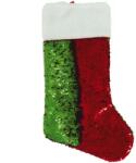 Fiestas Guirca Karácsonyi zokni flitterekkel, zöld-piros (919/41106)