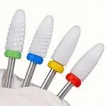 Rel Kerámia körömmaró készlet kúp hibrid gél akril Maró 4 db-os (4 różne frezy)