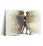 Wallfluent Vászonkép Fa Keret Irodába Absztrakt Emberek és Homok 30x20 (010030010150000074515)