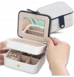  Ékszerdoboz Ékszertartó Szervező Ékszerláda gyűrűtartó bőr tok (7506172292005)