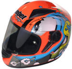 Roy Casca moto integrala adulti, Safebet HF-111K, culoare portocaliu albastru, marime XL (ROY32258) - mxenduro