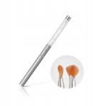 Silcare Ezüst ombre ecset kristályokkal Clear #04 (Pędzelek O04K13-02)