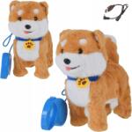 Skleplolki Interaktív Kutyus Póráz Sétál Ugat Kutya Játék Pomeránia Plüss (PIES CIEMNY POMERANIAN)