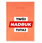 FunnyCase Naptár A5 2025 Az Ön Logója Nyomtatás Grafika Narancssárga határidőnapló tervező (Planer A5 Kalendarz Pomarańczowy)