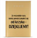 FunnyCase Naptár 2025 Arany Ajándék Tanárnak Minden alkalomra- Köszönjük (Kalendarz Dla Nauczyciela 2025)