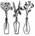 P4U Áttört Kép Nappali Fali Dekoráció Virágok 3D Képek Konyha 37CM (OBR000011)