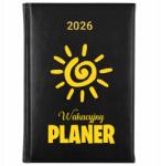 FunnyCase Könyvnaptár 2026 Nyaralási Tervező Fekete Időpont Ajándék Minták (Kalendarz Czarny WAKACYJNY PLANER)