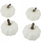 Caterpillar Mesterséges fehér tök dekorációs dekoráció őszi gyümölcs dekoráció 4 db (HY-4469)