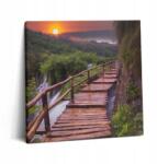 Wallfluent Vászonkép A Konyhába Ajándék Ötlet Ösvény A Fák és Hegyek felett (010030010270000075291)