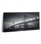 Wallfluent Fotó Vászonkép Konyha Tartós Fali Híd Éjszaka San Francisco 100x50 (010030010010000075976)