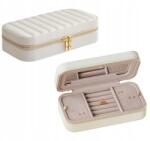 SONGMICS Kompakt Kis Ékszerdoboz Utazó Tükörrel 2 Szint (0194343089706)