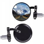 Wilmat Alsó Kerek Visszapillantó Tükrök A Kormányon Naked Street Cafe Racer Classic Drag