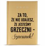 FunnyCase Naptár 2025 Arany Pedagógusnapi Ajándék Pedagógusnak Tisztelet! (Kalendarz Dla Nauczyciela 2025)